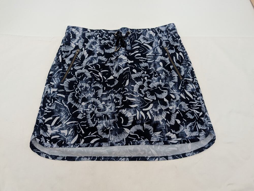 Athleta Small Skort Blue Floral Pickleball Tennis Outdoors Hiking Camping Fish